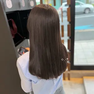 セミロング 🎀Lolonois 池田店🎀佐藤百奈美のヘアスタイル