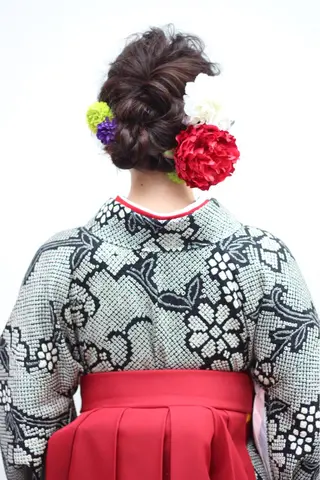 ロング カラー パーマ ヘアアレンジ 成松 勇治のヘアスタイル