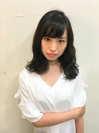 ロング パーマ ディレクター ノナカのヘアスタイル