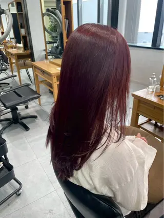 ロング カラー カラーモデル募集中 🍒 豊田 愛のヘアスタイル