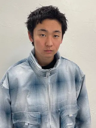 メンズ メンズカット パーマ[佐橋]のヘアスタイル