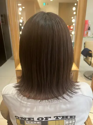 ミディアム カラー なつな/ 透明感カラーのヘアスタイル