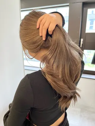 ロング カラー Via officialのヘアスタイル