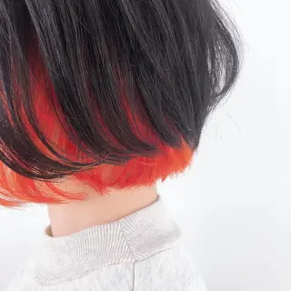 ショート カラー ヘアアレンジ AHNKISM AHNKISMのヘアスタイル