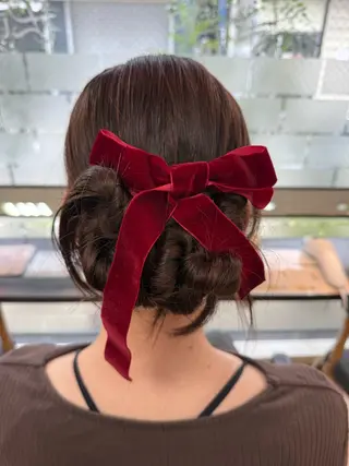 セミロング ヘアアレンジ 初めてでも失敗しない 縮毛矯正/関内/あべのヘアスタイル