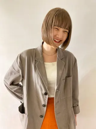 ショート カラー レイヤー/パーマ /ウルフ/nabeのヘアスタイル