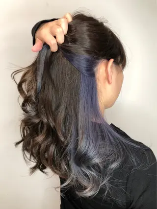 ロング カラー ヘアアレンジ HairSignature所属・ブリーチ指名神戸 No.1美容師RENのヘアスタイル