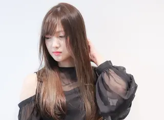 ロング カラー スタイリスト /仲川葵のヘアスタイル