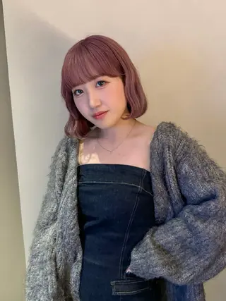 ミディアム カラー 🎀taro ブリーチなしカラーのヘアスタイル