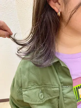 ミディアム カラー レイヤー/大人メンズ パーマ🌀 平島拓也のヘアスタイル