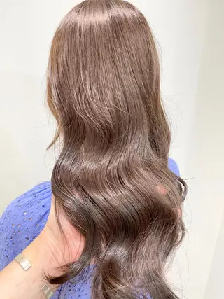 ロング カラー 縮毛矯正/髪質改善 /韓国風　山川春輝のヘアスタイル