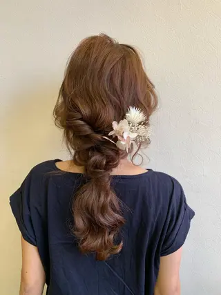 ヘアアレンジ HAIR MAKE Riza所属・谷口 弥生のヘアスタイル