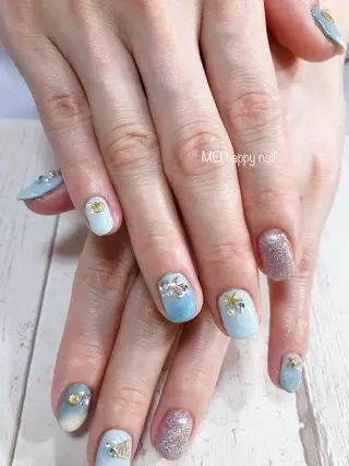 ネイル 北浦和 自爪育成ケアのネイルデザイン