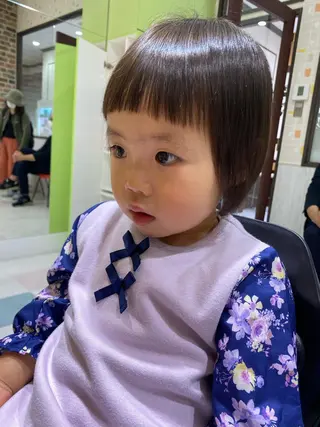 ミディアム キッズ 山崎 航のヘアスタイル