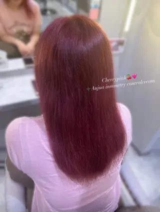 セミロング カラー 🤍ふんわりアイドル カラー🎀Rio🪽のヘアスタイル