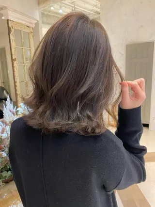 カラー sakura/韓国 ガーリー/ワンホンのヘアスタイル