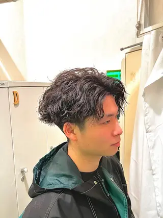 ショート パーマ メンズ 湘南のパーマ職人 🔥清水琉葵🔥のヘアスタイル