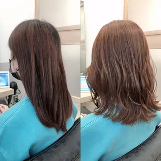 ミディアム カラー 西野 美空🍊のヘアスタイル