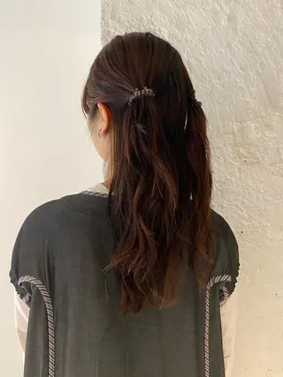 ロング カラー パーマ ヘアアレンジ メンズ キッズ パーマスタイル🔅 sayacaのヘアスタイル