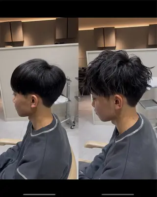 メンズ Ken 縮毛矯正/韓国風ヘアのヘアスタイル