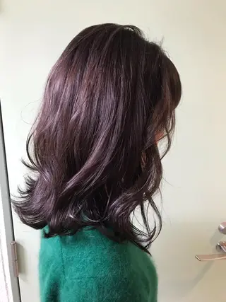 セミロング GO TODAY SHAIRE SALON所属・miu （ミユ）のヘアスタイル