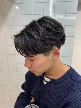 パーマ メンズ 大宮メンズ特化/パー マ職人/小川藍人のヘアスタイル