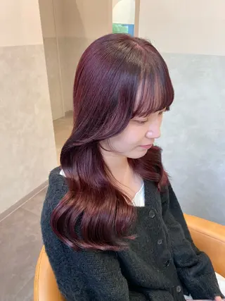 セミロング カラー 韓国ヘア🇰🇷 トヨキトキコのヘアスタイル
