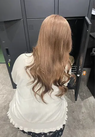 セミロング カラー bAteAu所属・💎透明感カラー💎 bAteAu あまねのヘアスタイル