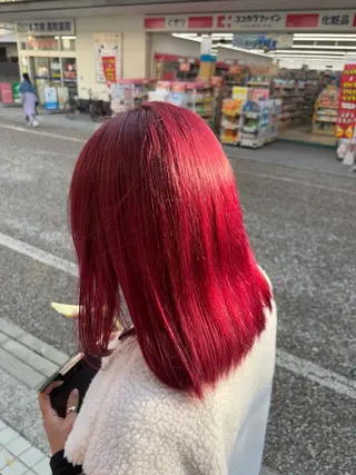 ミディアム カラー あいり 福岡美容師のヘアスタイル