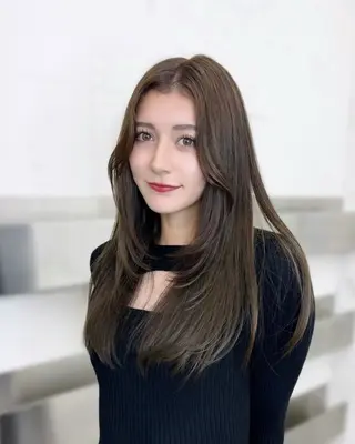 セミロング カラー 🦋韓国系指名No1 店長/圓山 祐也🦋のヘアスタイル