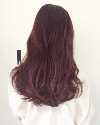 セミロング カラー ✂️小顔カット✂️ 山本有紀のヘアスタイル