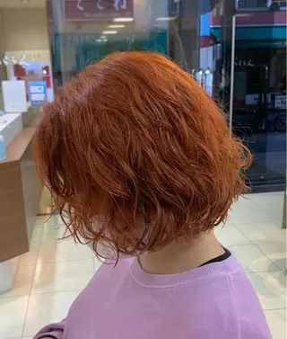 ミディアム カラー パーマ ヘアアレンジ 【Sweep】おじま のぞみのヘアスタイル