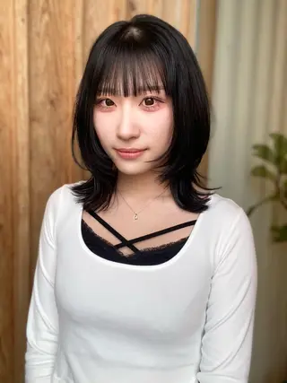ミディアム カラー wakana/ カットモデル募集中のヘアスタイル