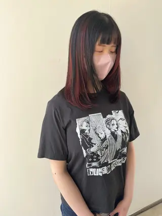 ミディアム 松本 茜のヘアスタイル