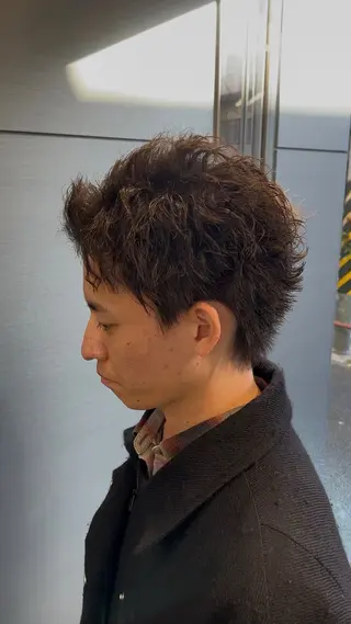 ショート パーマ メンズ EARTH AOBADAIのヘアスタイル