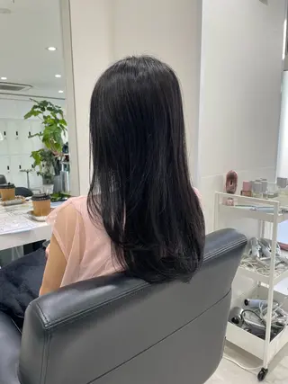 セミロング カラー グレージュ/ベージュ /経堂/sana🌱のヘアスタイル