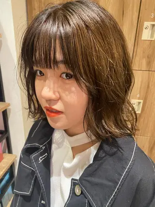 ショート カラー ヘアアレンジ パーマ指名No1 /namiのヘアスタイル