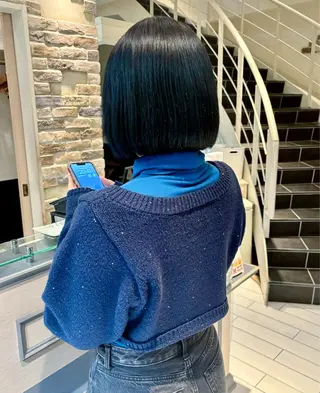 ミディアム カラー Noel .⋆𝜗𝜚のヘアスタイル