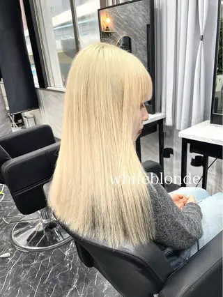 セミロング カラー エクステ🩵ブリーチ 韓国ヘア🩵KAEのヘアスタイル