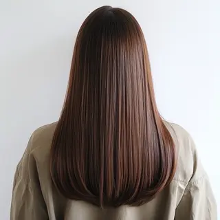 ミディアム 茅ヶ崎/白髪染め /なるよのヘアスタイル