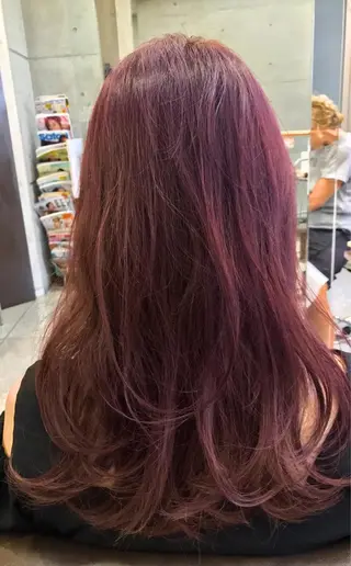 セミロング カラー 大栗 佑也  髪質改善のヘアスタイル