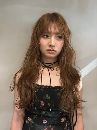 ロング カラー ヘアアレンジ tama /カットモデルのヘアスタイル