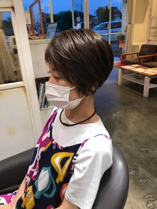 ショート [髪質改善] 北生駒 店長/古居聖理のヘアスタイル