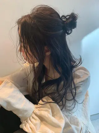 セミロング カラー パーマ sakoda shunkiのヘアスタイル