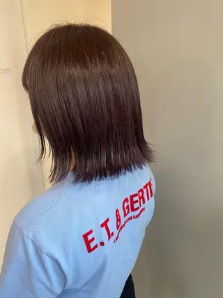 ミディアム カラー ヘアアレンジ ボブ /ニュアンス/ satomi🧸💖のヘアスタイル