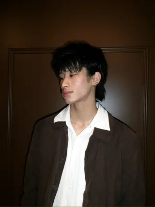 ミディアム 窪田 力也のヘアスタイル