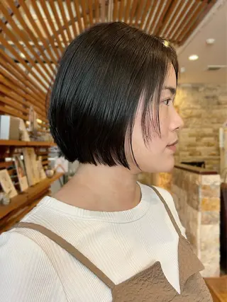 ショート YUI🍊 ボブ/メンズパーマのヘアスタイル