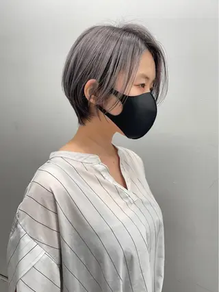 ショート カラー 京都レイヤーカット/ 縮毛矯正/羽柴りくのヘアスタイル