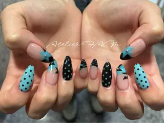 ロング nail&eyelashsalon atelier fam上本町店所属・アトリエ FAMのネイルデザイン