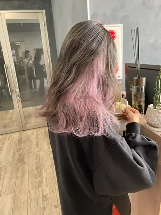 ロング カラー ~tie.hair salon所属・Ryoka🌼倉敷/ ハイトーン/レイヤーのヘアスタイル